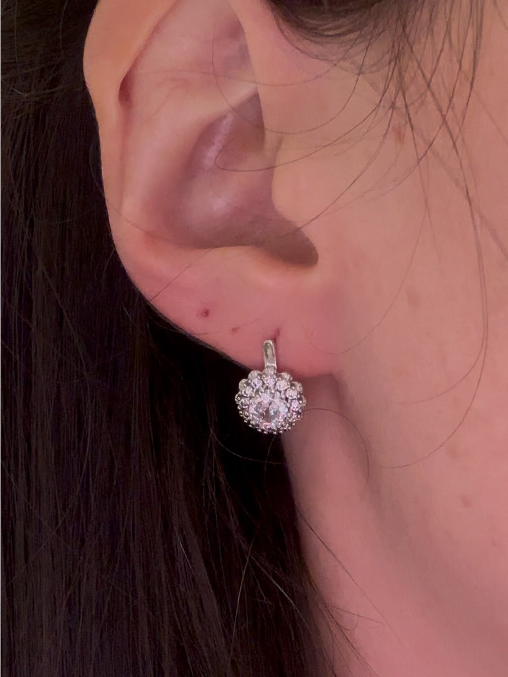 14k moissanite earings